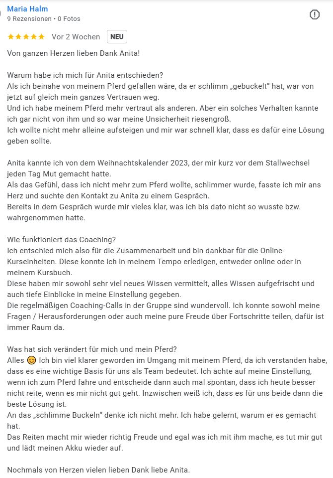 2024-08-25 Maria Halm google Mentaltraining / Mentorin